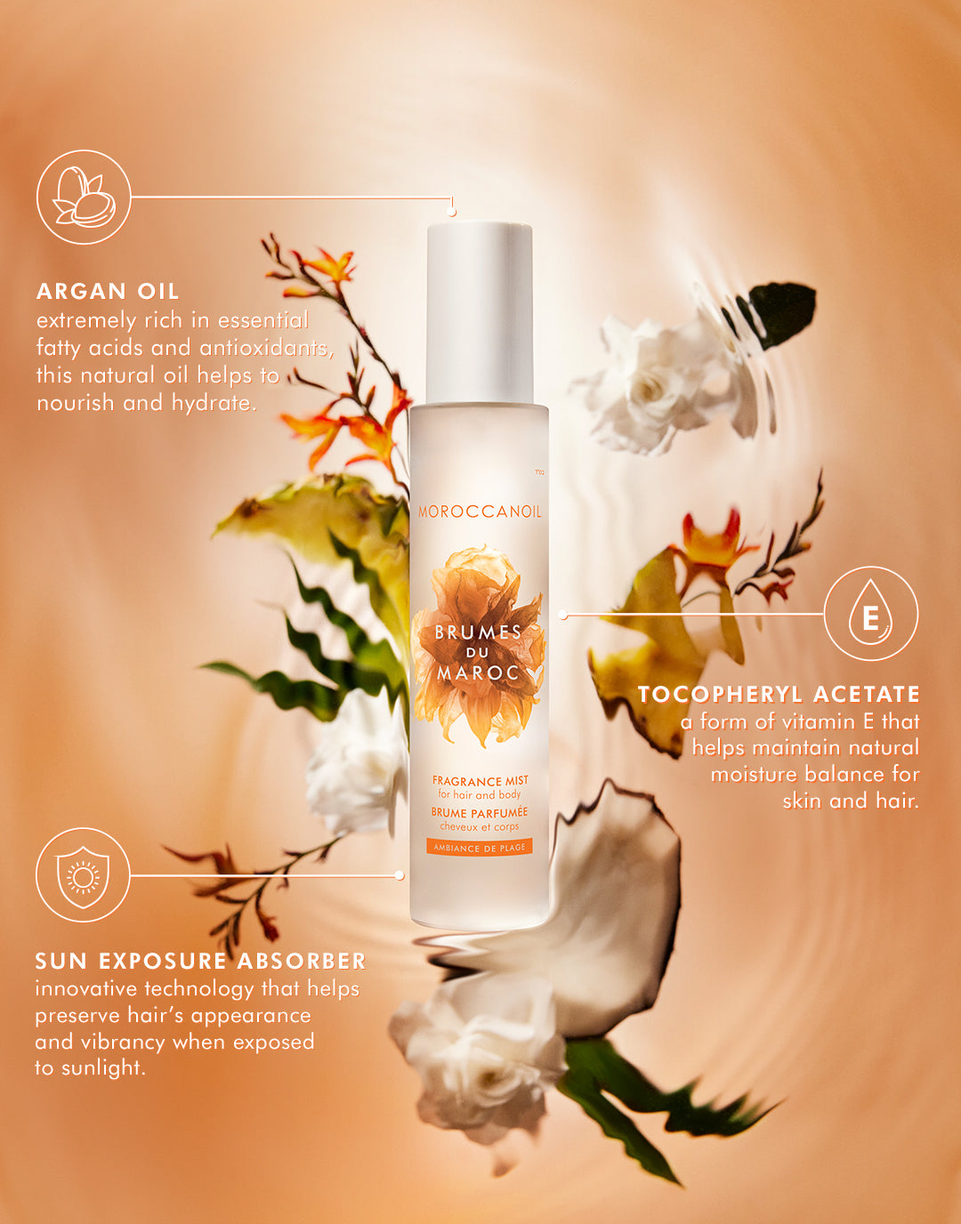 Profumo Per Capelli e Corpo Ambiance de Plage